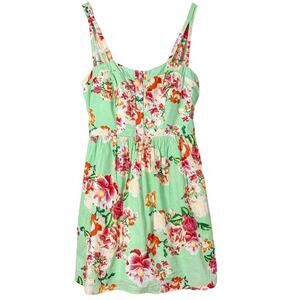 City Triangles Junior Floral Sweetheart Neck Sleeveless Mini Dress Multi Size 9